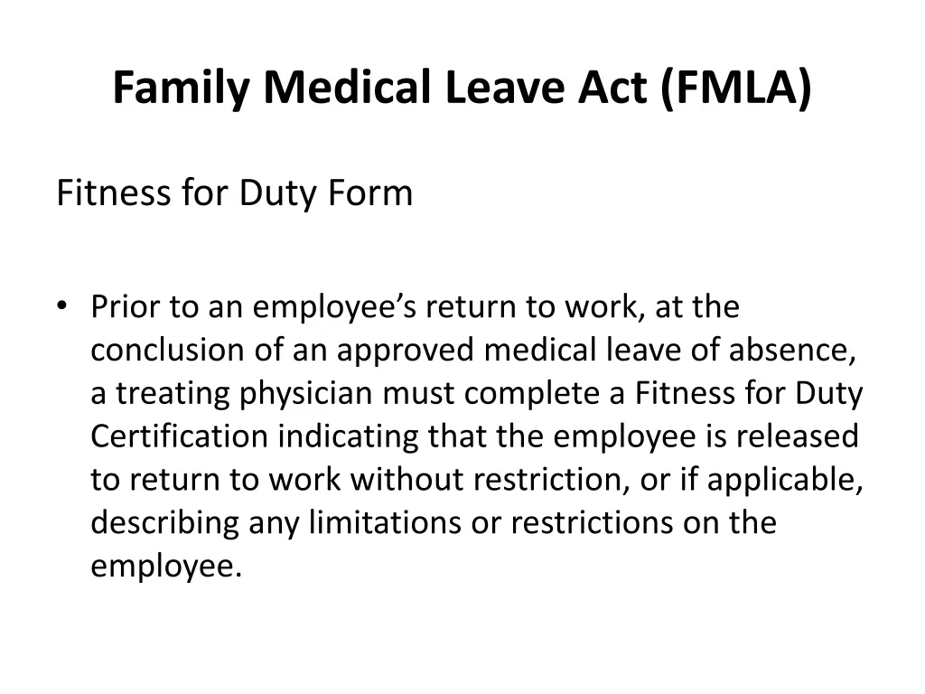 family medical leave act fmla 8
