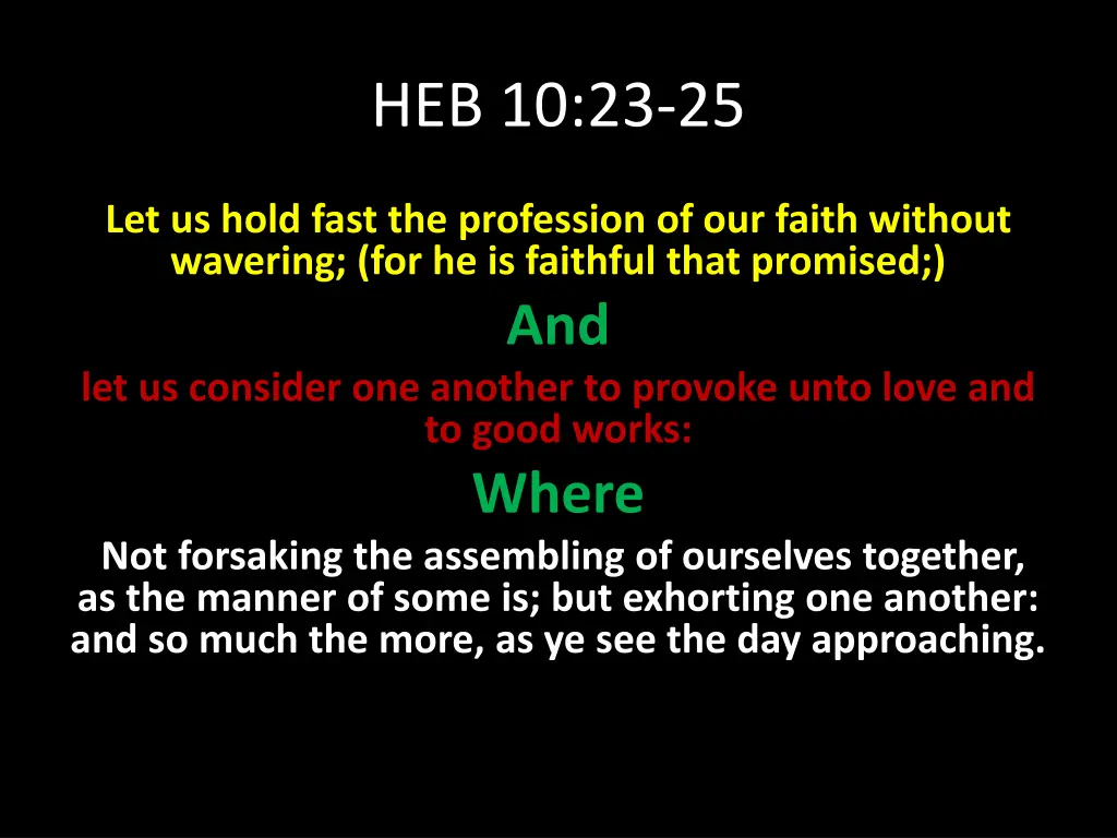 heb 10 23 25