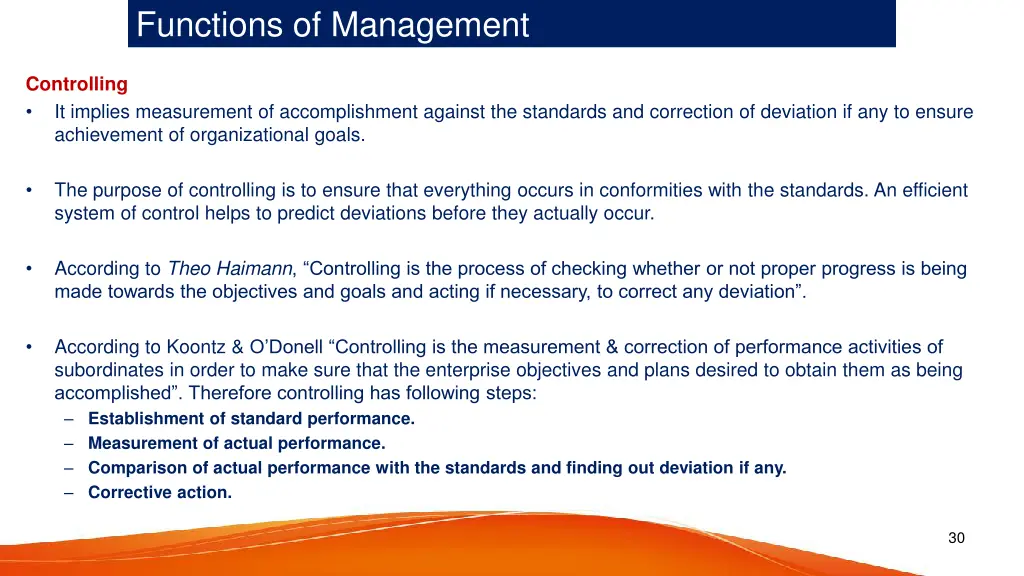 functions of management 8