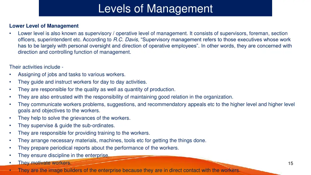 levels of management 4