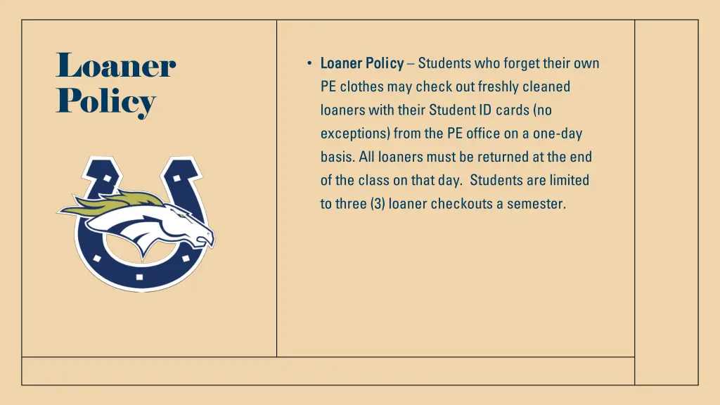 loaner policy