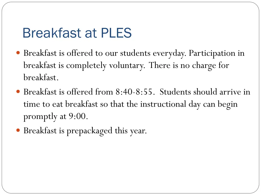 breakfast at ples