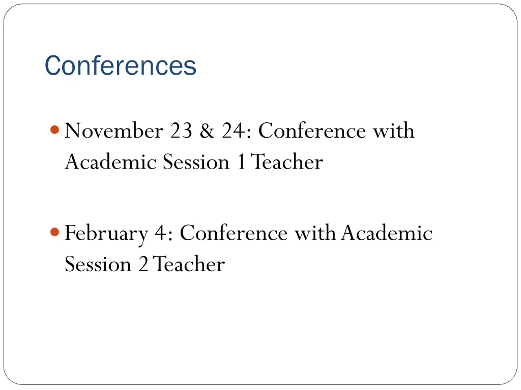 conferences