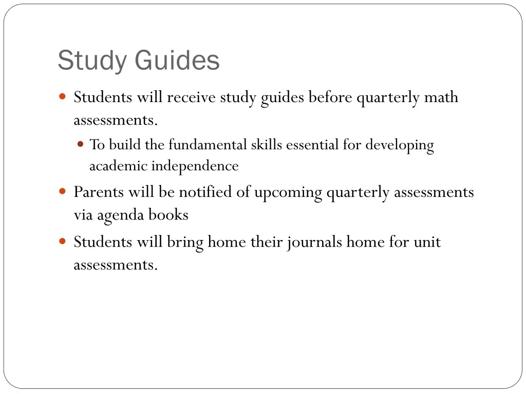 study guides