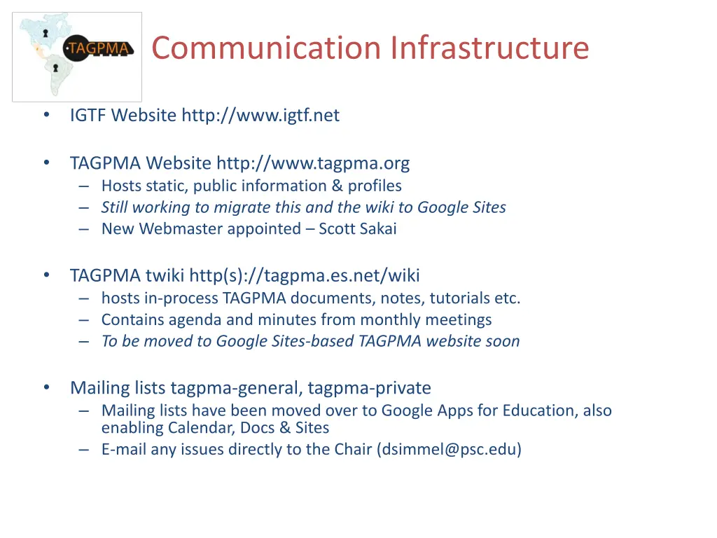 communication infrastructure