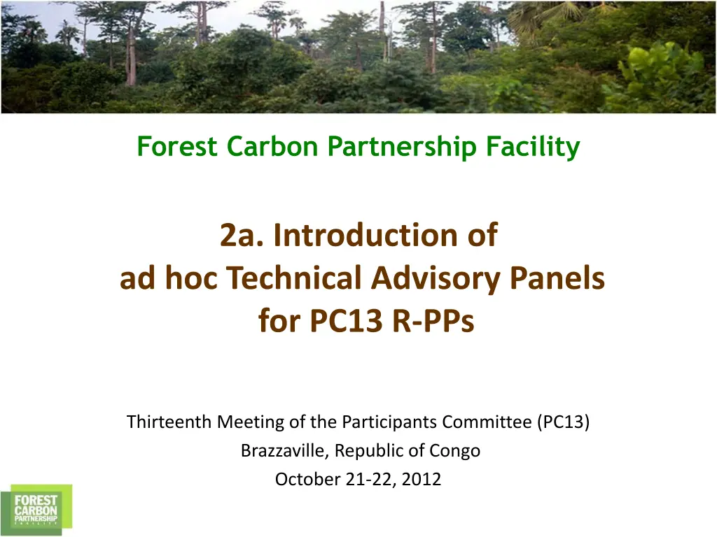 forest carbon partnership facility