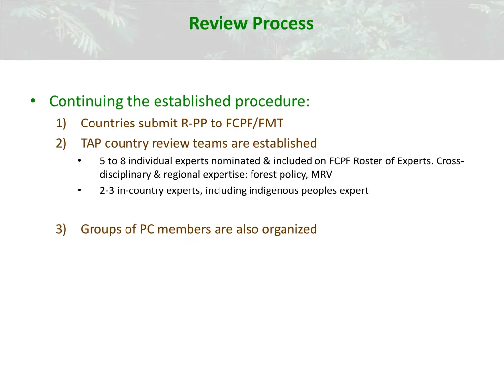 review process