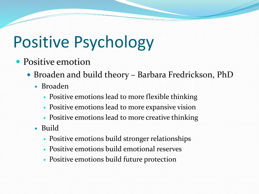 positive psychology 1