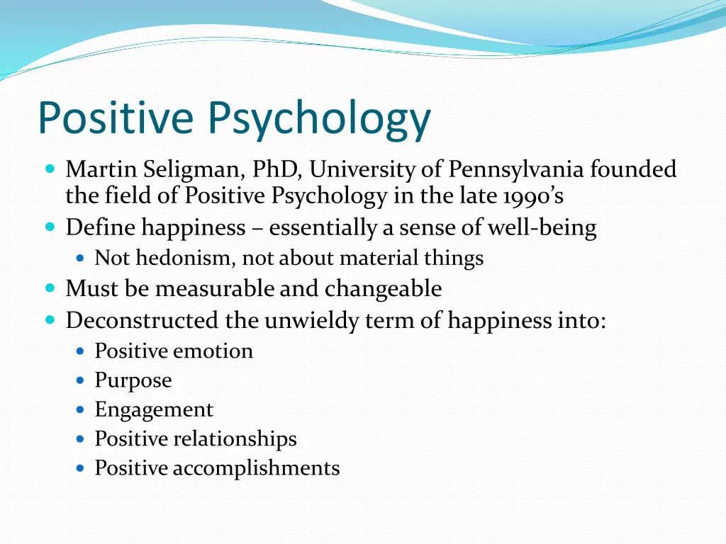 positive psychology