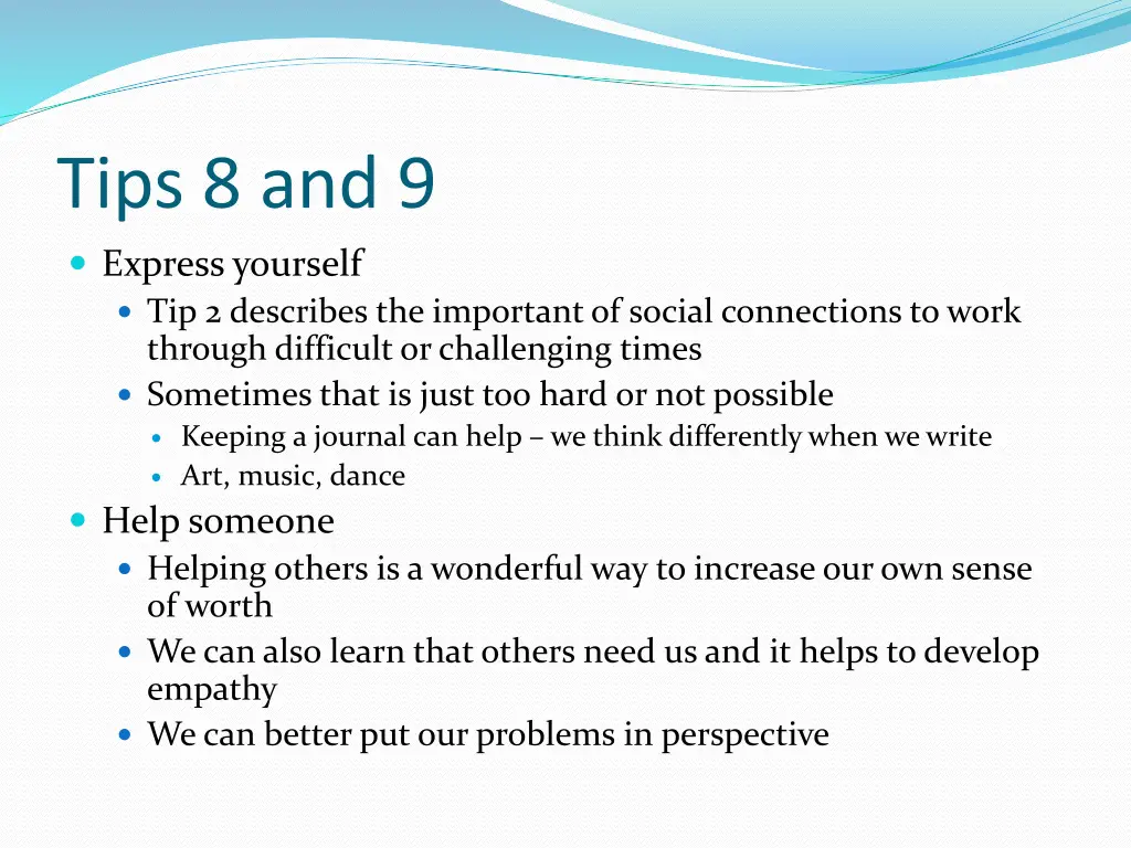 tips 8 and 9