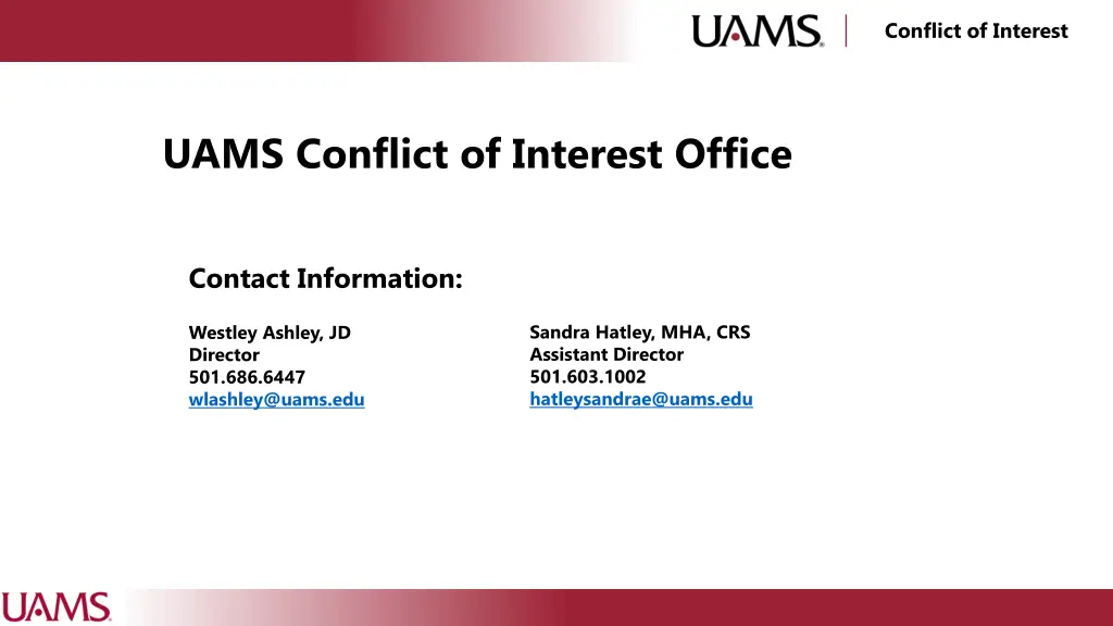conflict of interest 9