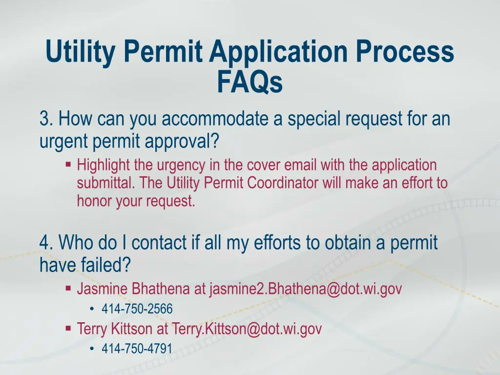 utility permit application process faqs 1