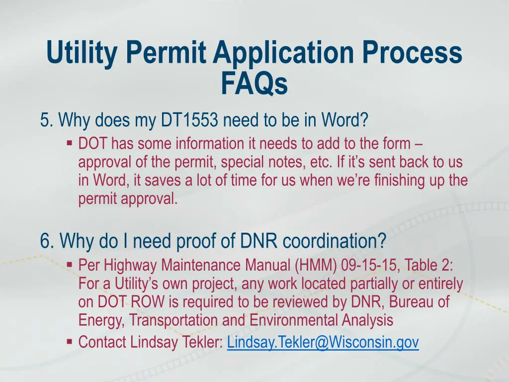 utility permit application process faqs 2