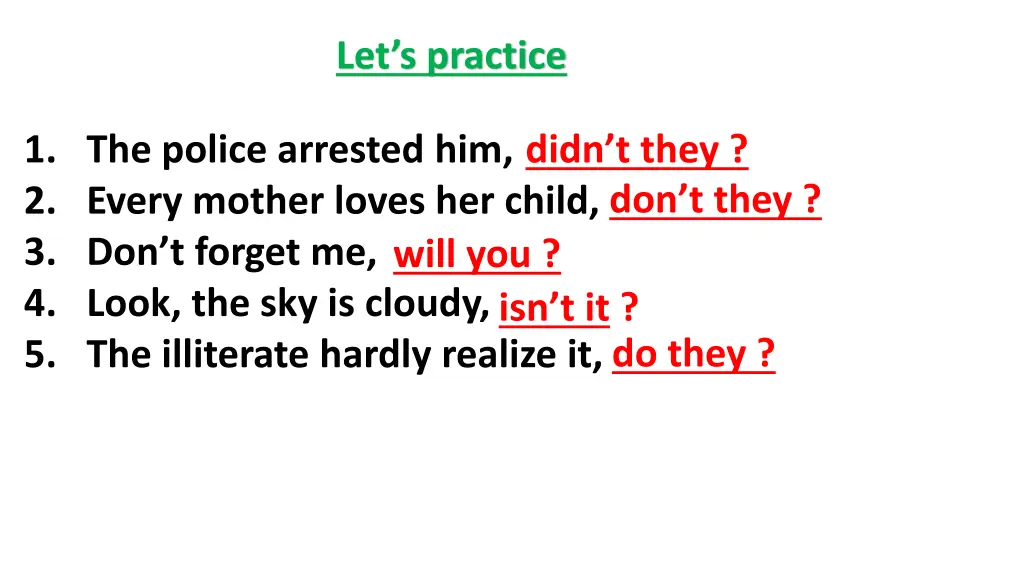 let s practice 1