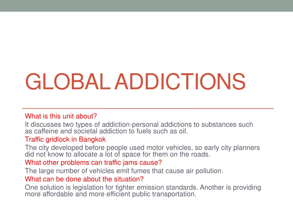 global addictions
