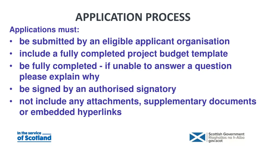application process