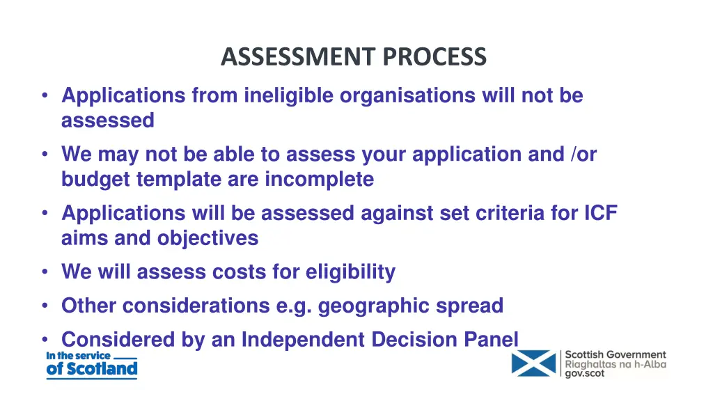 assessment process