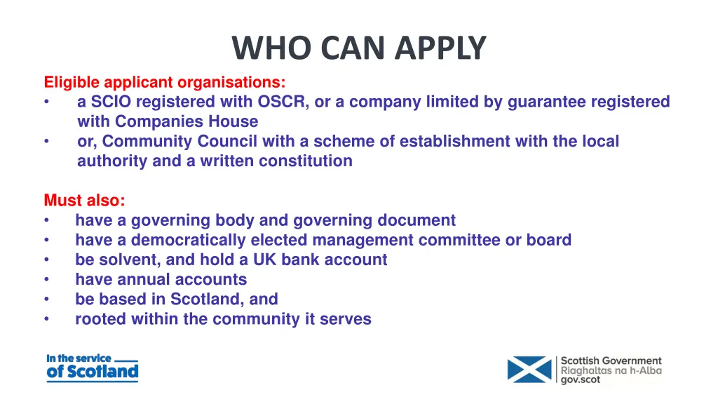 who can apply