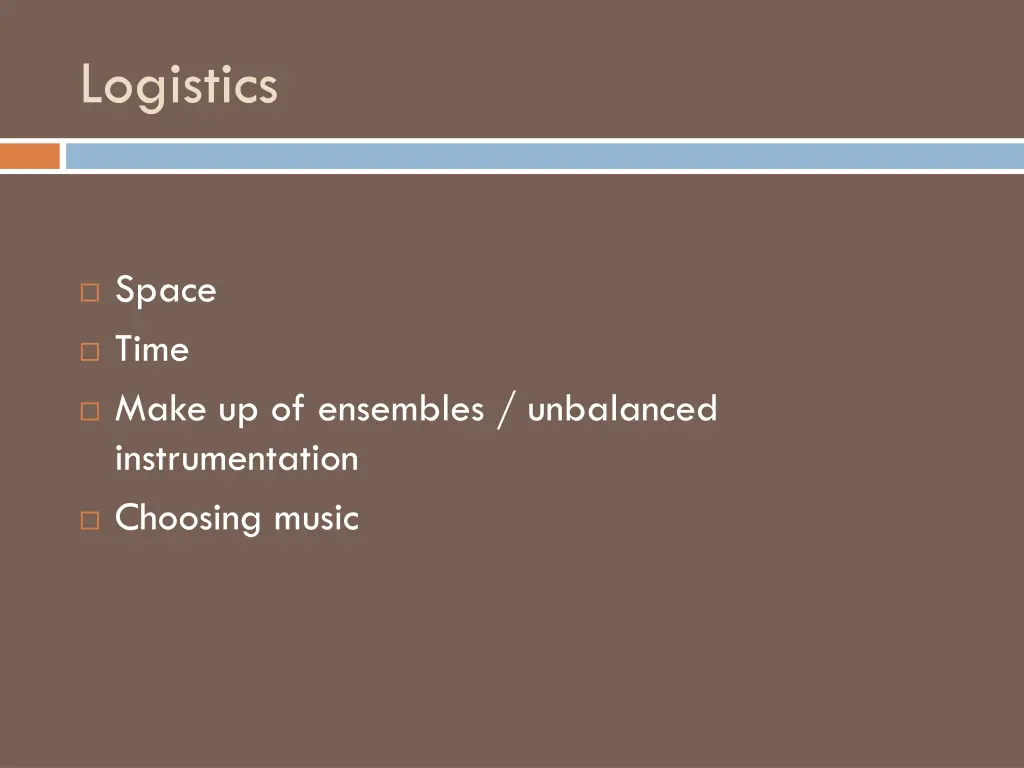 logistics