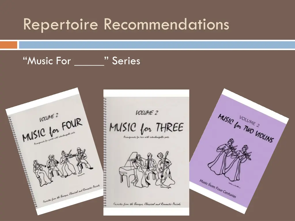 repertoire recommendations 5