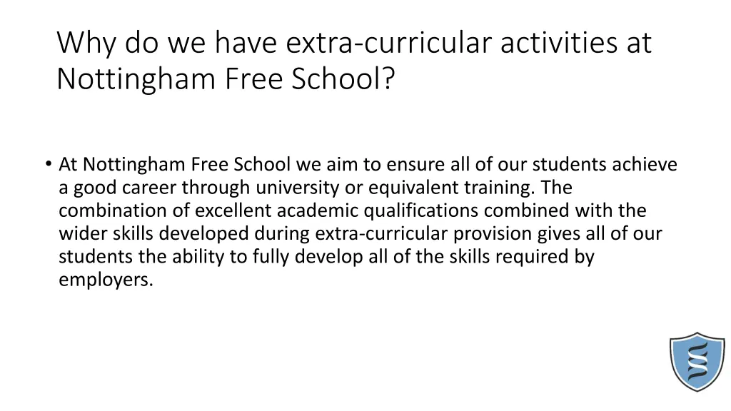 why do we have extra curricular activities