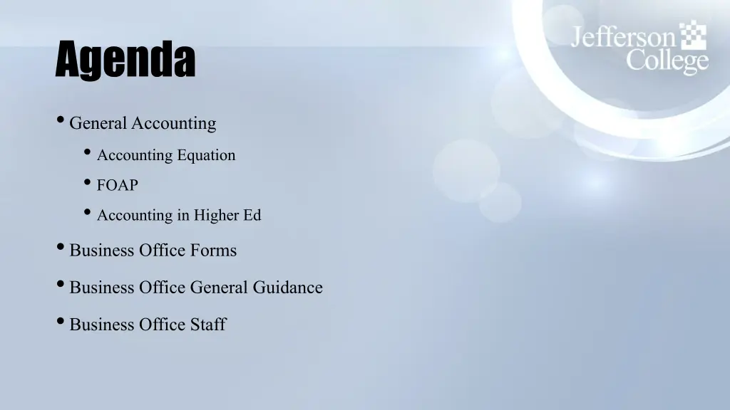 agenda