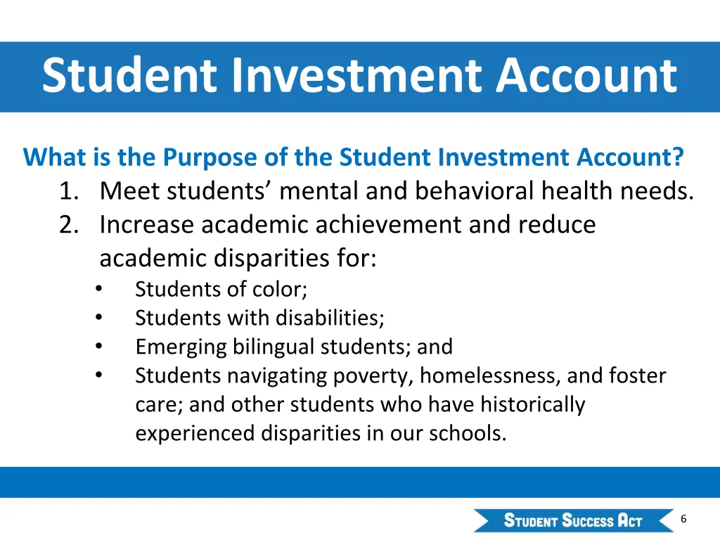 student investment account 1