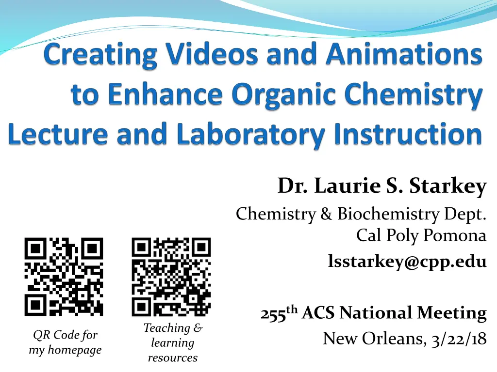 dr laurie s starkey chemistry biochemistry dept