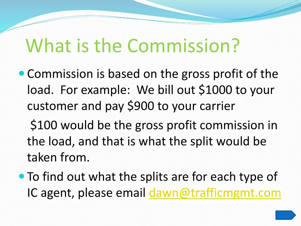 what is the commission