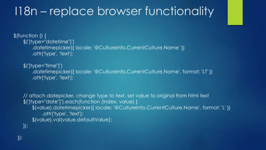 i18n replace browser functionality
