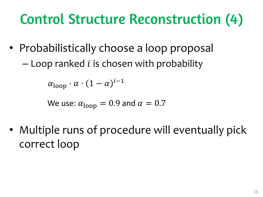 control structure reconstruction 4