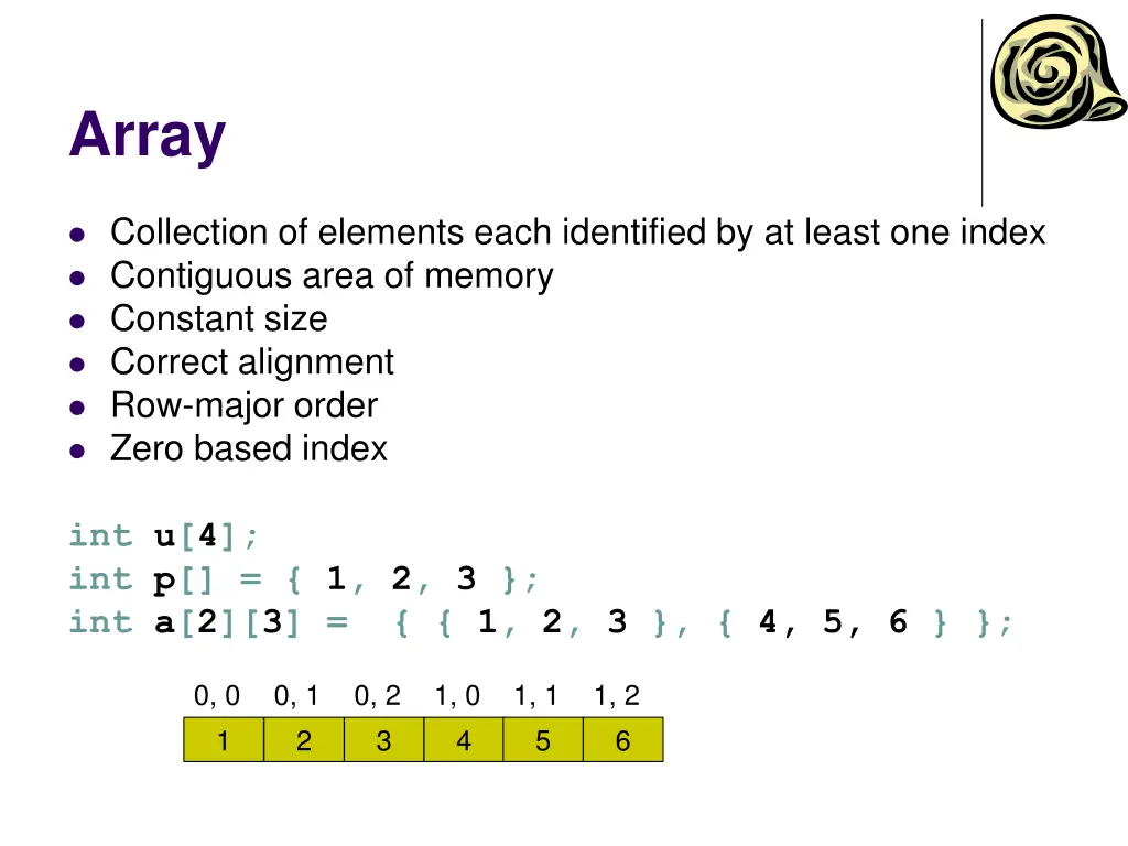 array