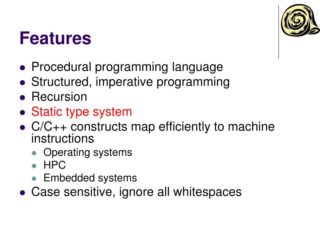 features
