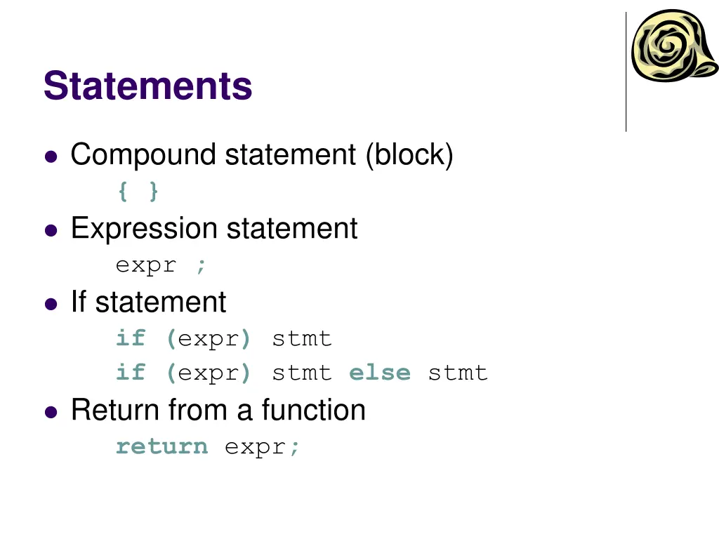 statements