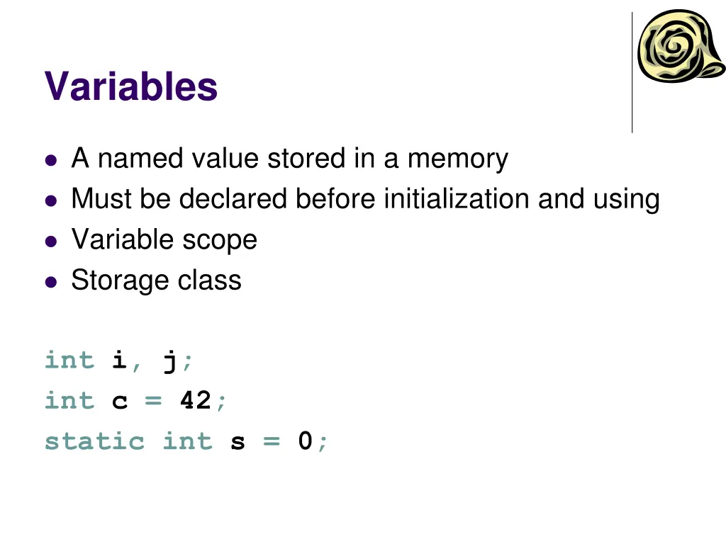 variables