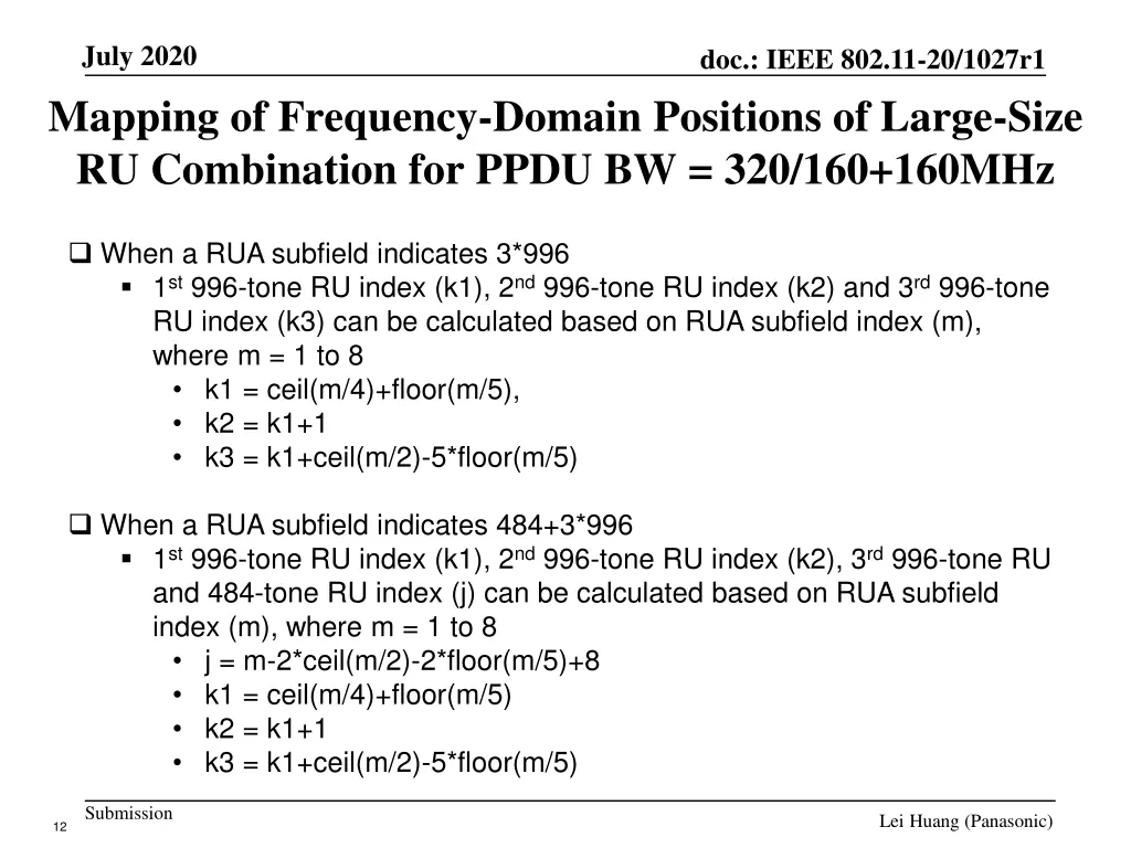 july 2020 mapping of frequency domain positions 4