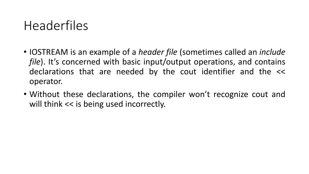 headerfiles