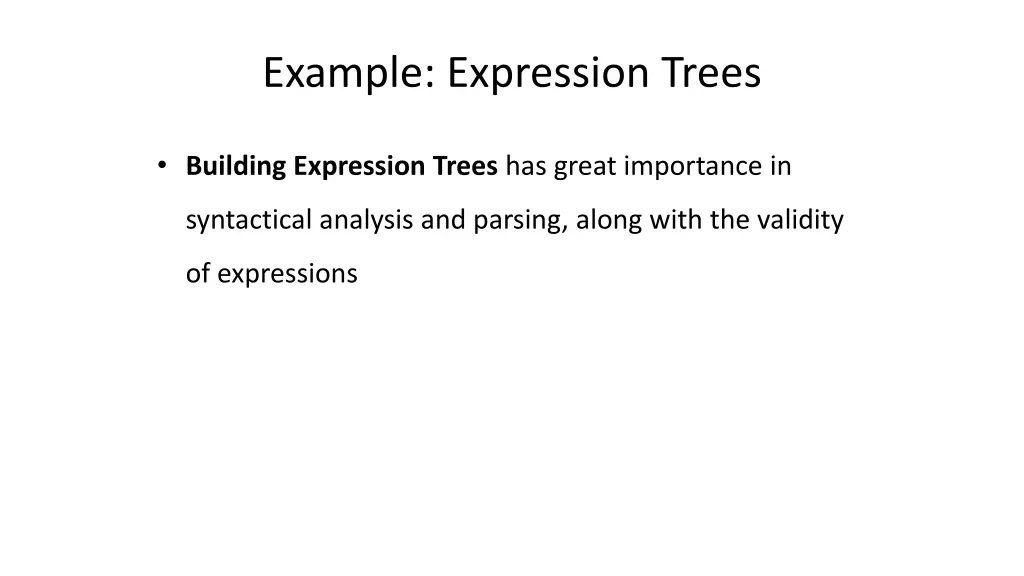 example expression trees