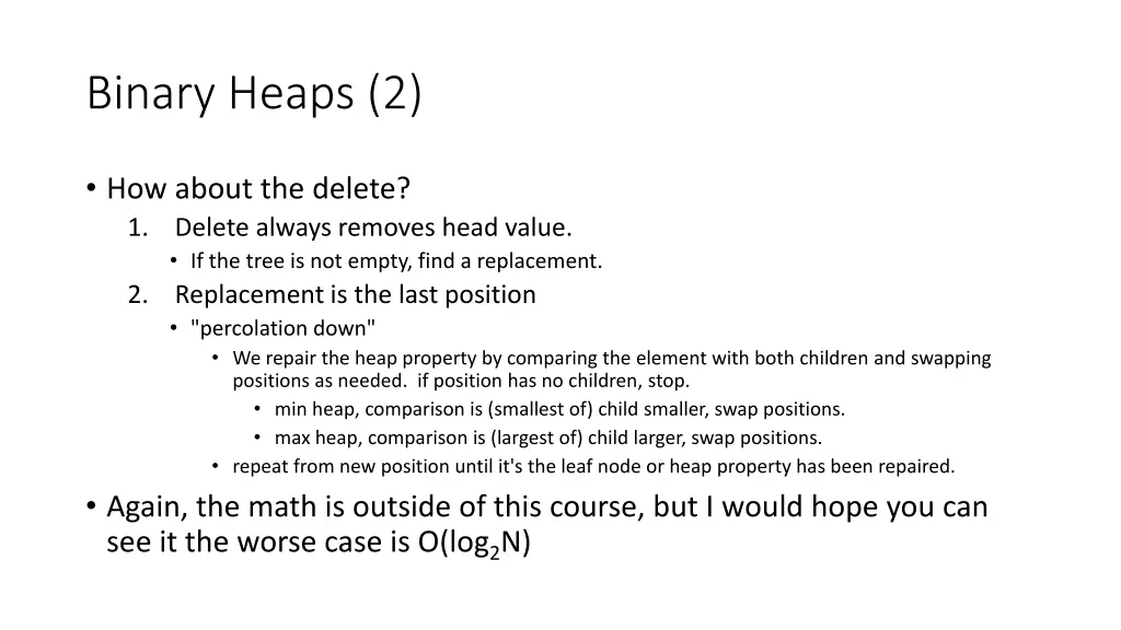 binary heaps 2