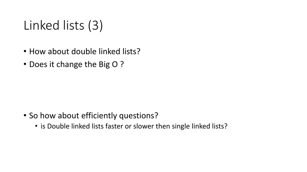 linked lists 3 1