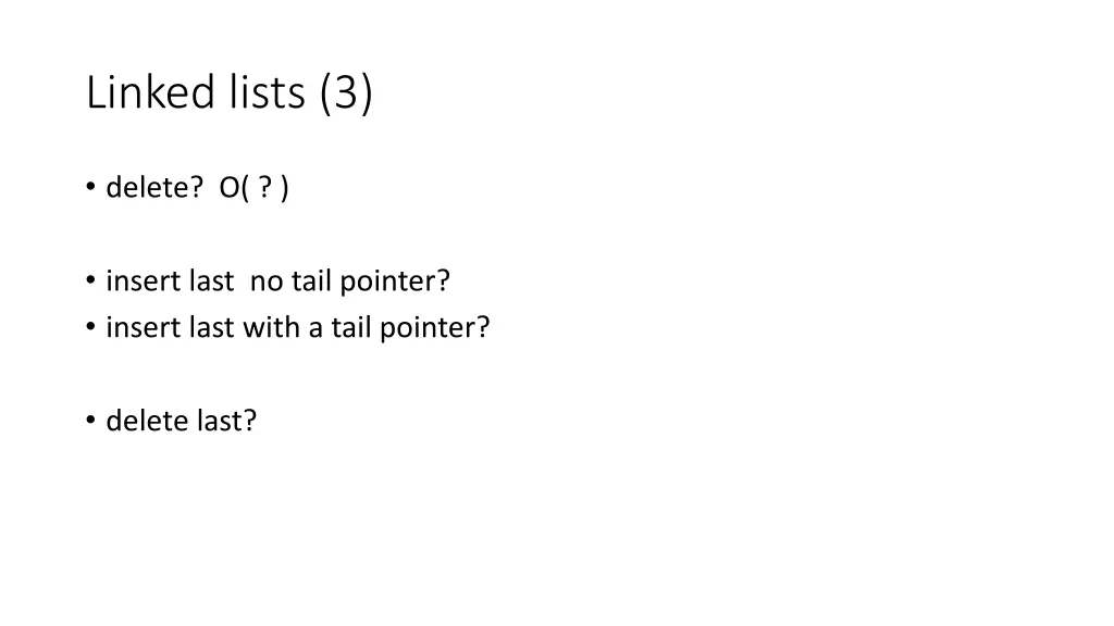linked lists 3