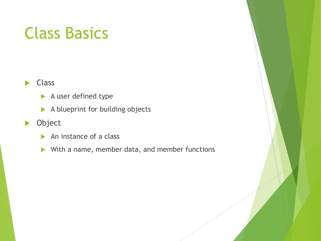 class basics