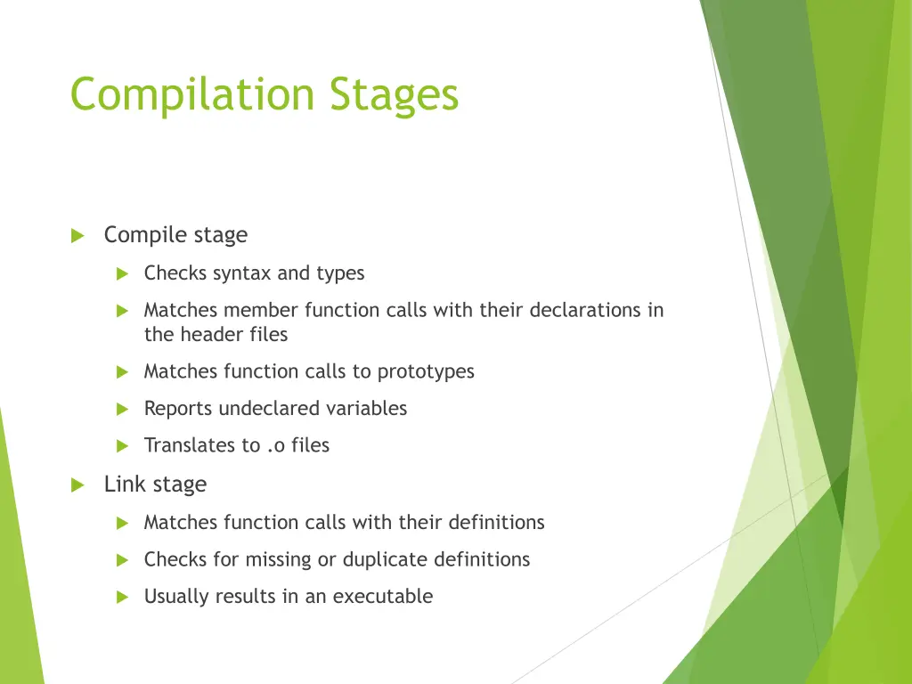 compilation stages