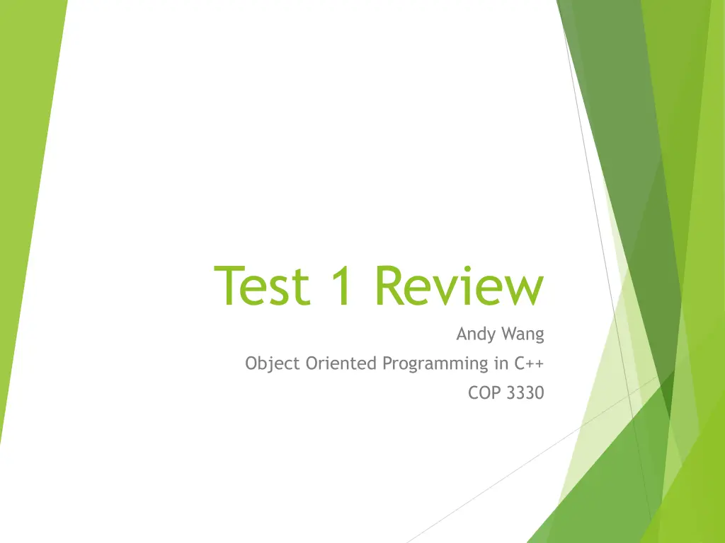 test 1 review