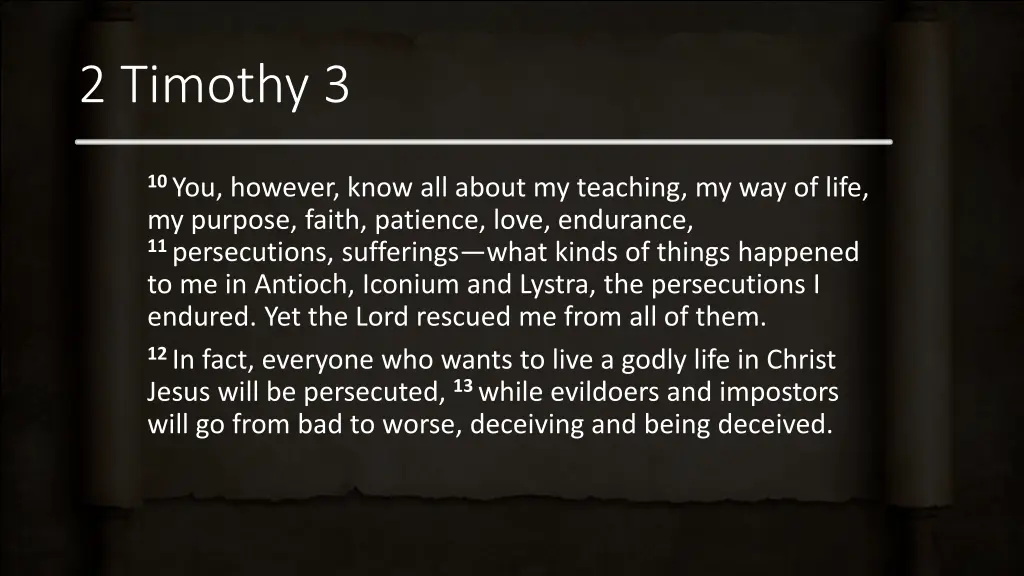 2 timothy 3