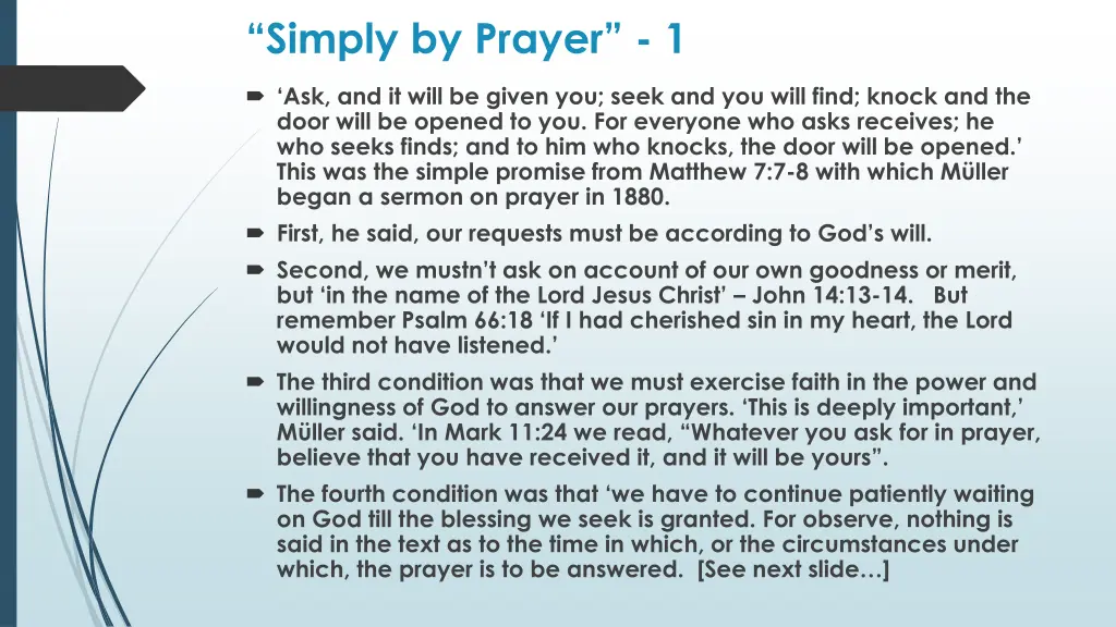 simply by prayer 1