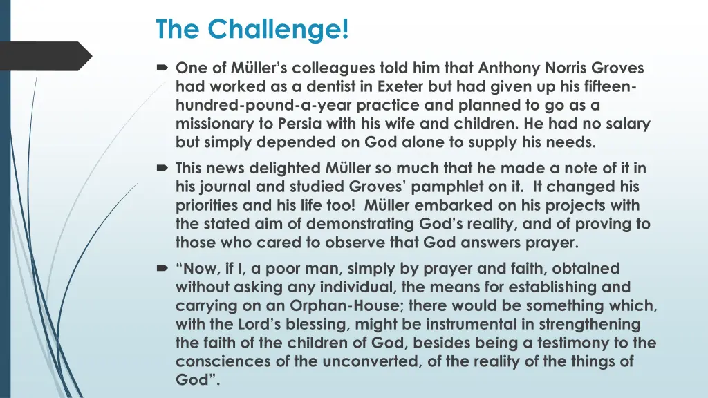 the challenge