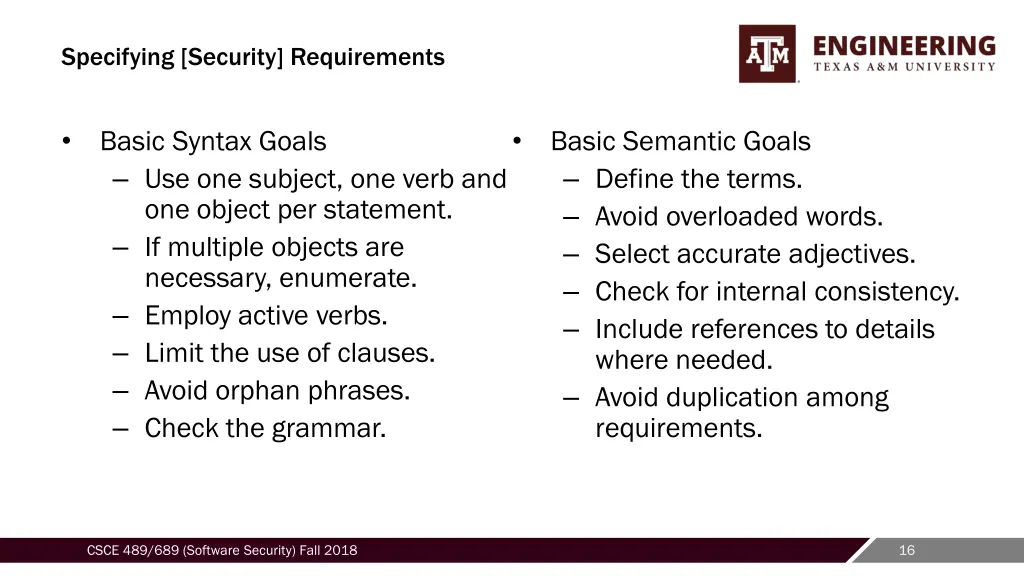 specifying security requirements