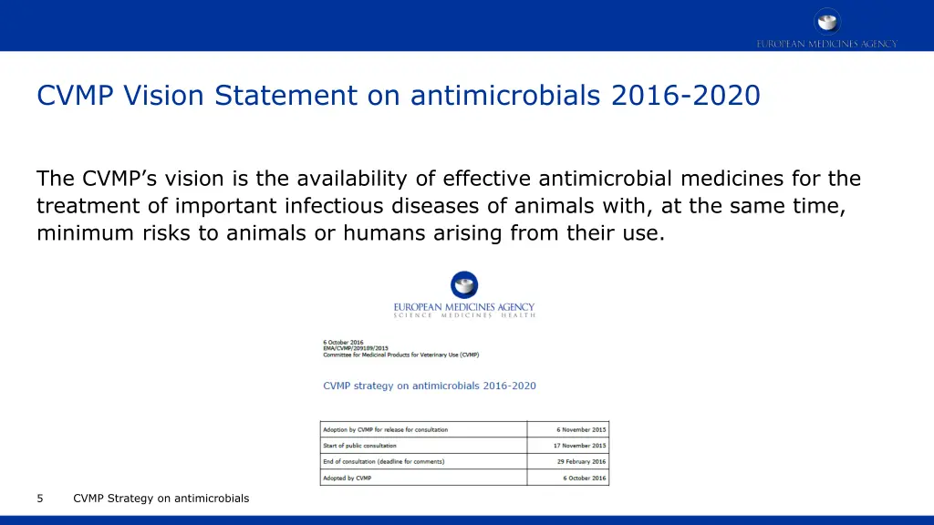cvmp vision statement on antimicrobials 2016 2020