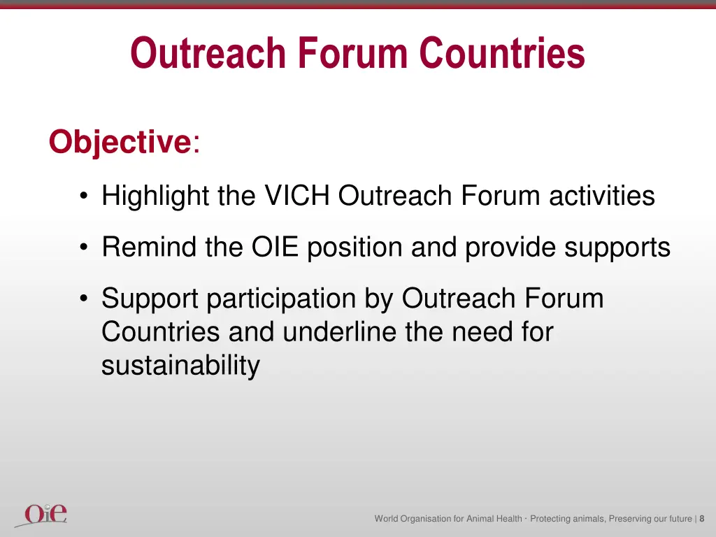 outreach forum countries